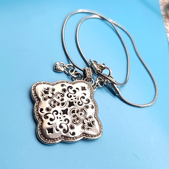 Brighton $78 "FORTUNA" Reversible Pendant w Swarovski Crystal Trim π - Picture 10 of 10